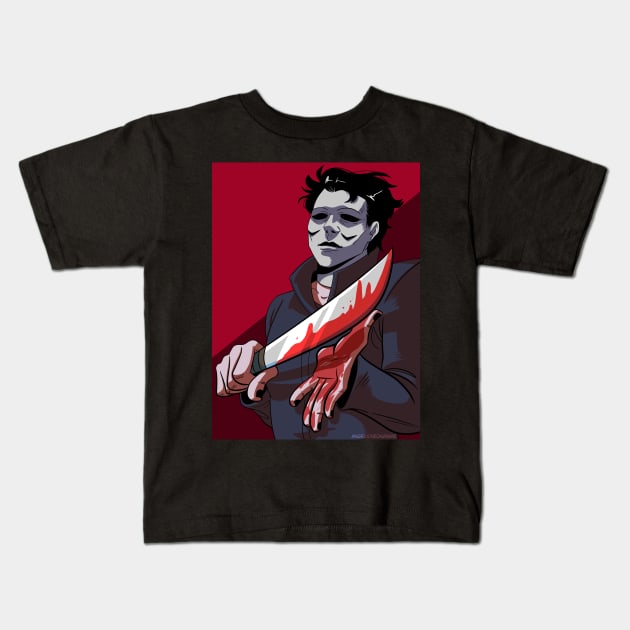 Michael Myers Kids T-Shirt by angelicneonanime